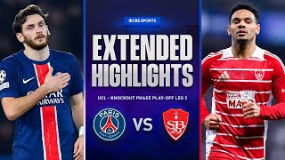 PSG vs. Brest: Extended Highlights | UCL Knockout Phase Play-off Leg 2 | CBS Sports Golazo