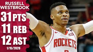Russell Westbrook puts up 31-12-10 triple-double vs. Trail Blazers | 2019-20 NBA Highlights espn