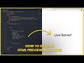 Get live HTML Preview in VS Code (Live Server Tutorial)