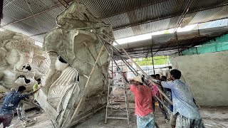 Dhoolpet Ganesh Idol Making 2022 - Making Of Ganesh In Time Lapes | Ganesh Making 2022 with mould