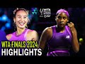 Qinwen Zheng vs Coco Gauff Highlights Full Match | WTA Final Riyadh 2024