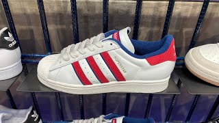 Adidas Superstar (Core White/Team Victory Red/Night Indigo) - Style Code: ID1391