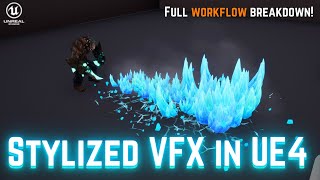 UE4 NIAGARA Beginner Tutorial - Realtime Ice Attack VFX