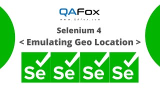 Selenium 4 - Emulating Geo Location using Chrome DevTools