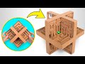 How to Make a 3D Marble Labyrinth Game from Cardboard