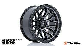 FUEL FC881 SURGE | 20X10 | GLOSS BLACK MACHINED WITH GREY TINT