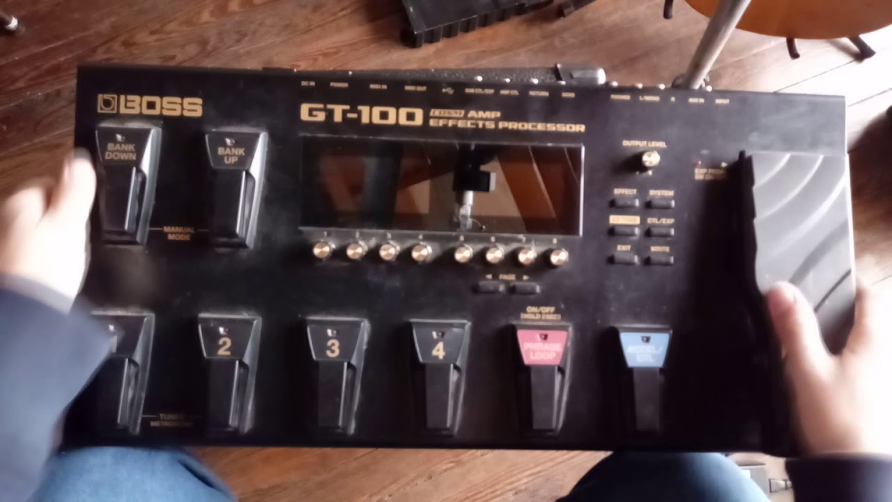 Testeo Pedalera BOSS GT-100 Primera Impresión Probando Sonidos - YouTube