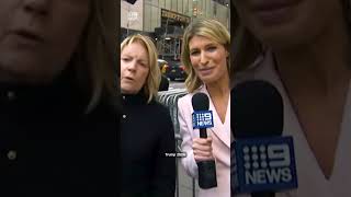 Trump supporter interrupts Australian reporter's live cross