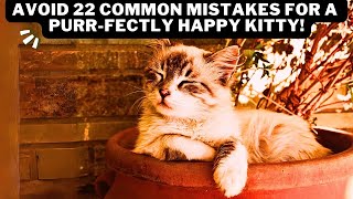 Cat Care 101: Avoid These 22 Common Mistakes for a Purr-fectly Happy Kitty!