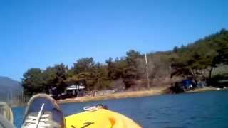 LSSPF Pedal Drive Unit - Propulsion Test at Lake w/ Hobie Kayak Outback.