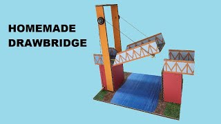 How to Make a Cardboard Drawbridge with Motor and Pulleys