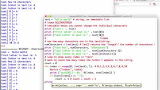 Python Lists, Strings and Random numbers