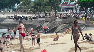 #660 Bãi trước vũng tàu cảnh náo nhiệt vào những ngày cận Tết nguyên đán Vungtau beach