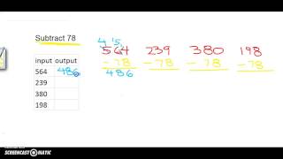 Subtraction: input-output (J.3)