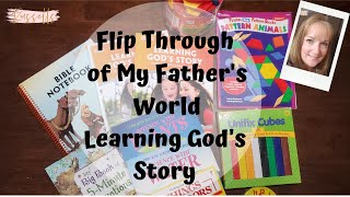 Flip Through of My Father's World Learning God's Story || 1st Grade Curriculum || Homeschool Mom