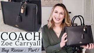 Coach Zoe Carryall Bag Review, Details, \u0026 Try On/Mod Shots, Part 1 II November 2020 II Lindsey Loves