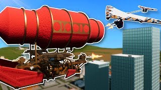 AIRSHIP ATTACKS LEGO CITY! - Brick Rigs Multiplayer Gameplay - Lego Blimp Battle