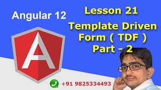 Angular 12 In Hindi | Lesson 21 | Template Driven Form - Part 2 | ngForm | ngModel | Urdu| Hindi