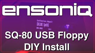 💾 ENSONIQ SQ-80, 'OpenFlop' USB Floppy Disk Drive Upgrade DIY Kit Install ⚡️