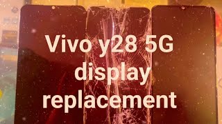 Vivo y28 5g display replacement best price Gowtham mobile shop Puttur