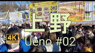 上野#02【4K】上野公園　ベトナムフェスを歩く   つもりが……　I tried to walk around the Ueno Park Vietnam Festival, but…