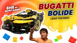 CONSTRUÍ UMA BUGATTI BOLIDE COM LEGO TECHNIC EM 8HS!