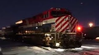 Trains on the CN Rivers Sub (Ft. BC Rail Heritage Unit) - 1/29/2023