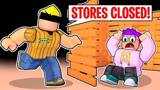 Can We Survive ROBLOX IKEA 3008!? (WE GOT TRAPPED IN IKEA!)