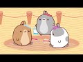 sing and dance with molang and piu piu 🎵 kitoons new friends funny cartoons in english