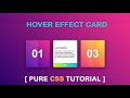 Awesome Card Hover Effect Using CSS | CSS Hover Effect Tutorial