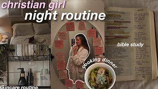 MY 5PM “HOLY GIRL” NIGHT ROUTINE! healthy christian habits, bible study, & self care