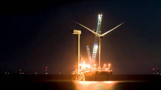 Turbine installation at Ormonde wind farm - Vattenfall