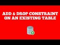 Add and Drop Constraint On an Existing Table | Oracle SQL Tutorial for beginners | Techie Creators