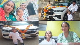 ସକାଳୁ ଆଜି କେତେ କାମ 🥰ଆସିଲା ଆମର new car🥰ଗାଁ ମନ୍ଦିରରେ ହେଲା ପ୍ରଥମ ପୂଜା 🥰