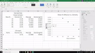 Density - Excel Demonstration