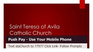 St. Teresa of Avila - Palm Sunday Mass