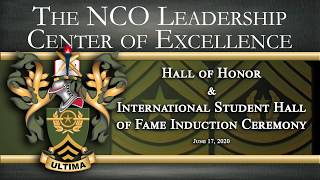 NCO Leadership Center of Excellence Hall of Honor & International Hall of Fame Induction Ceremony