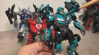 Custom Transformers Dark of the Moon Wreckers - Studio Series Roadbuster, Topspin, Leadfoot