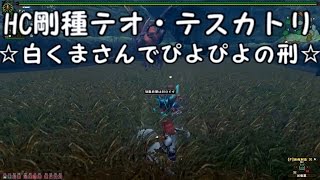 【MHF G】　Akiの日常　第５６弾　見た目装備でHC剛種テオ・テスカトル　☆白くまさんでぴよぴよの刑☆