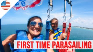 Our FIRST PARASAILING ADVENTURE in Florida  - Family Travel