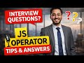 JavaScript Operators Interview Questions and Examples for Beginners