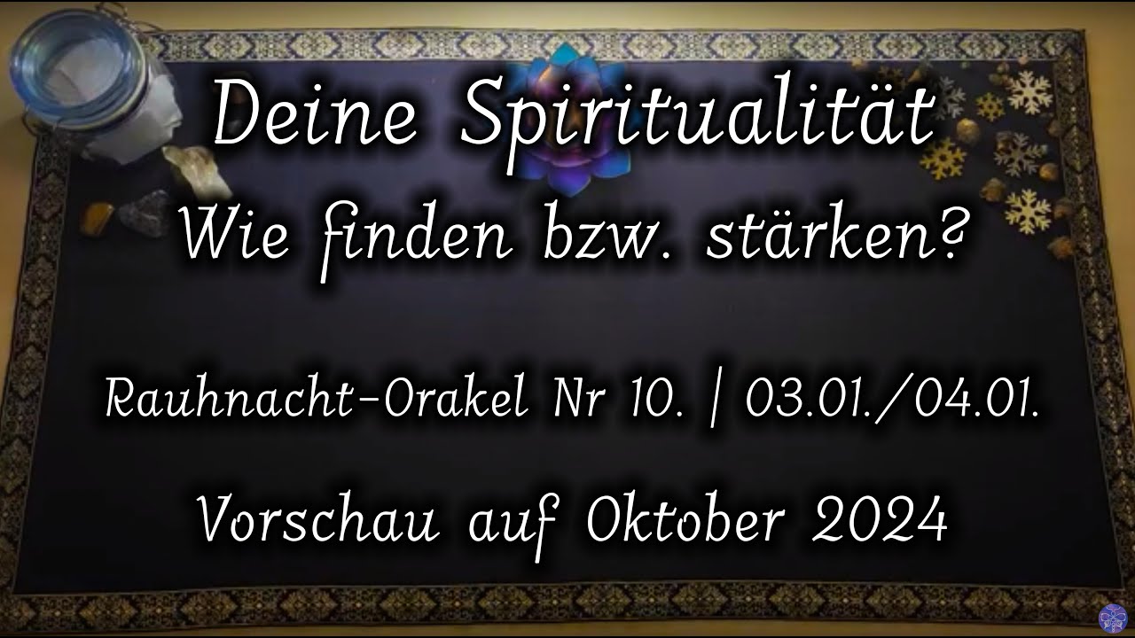 Deine Spiritualität Finden Bzw. Stärken | Vorschau Oktober 2024 | 03 ...