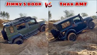 Mahindra Thar automatic vs Maruti Jimny Zeta | Extreme offroad challenge