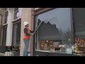 Oakland Businesses Clean Up Damage From Vandalism During Jacob Blake Protest