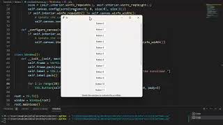 How to make a Scrollable Frame in Tkinter