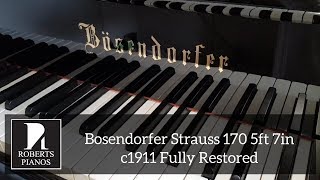 Bosendorfer Strauss 170 5ft 7in c1911 Fully restored; Roberts Pianos Oxford