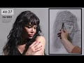 Drawing hair: a portrait drawing session