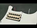 hh coil splitting guitar humbucker prewired pickguard