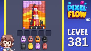 Pixel Flow Level 381 Solution Walkthrough