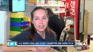 U.S. raises legal age to buy cigarettes and vapes to 21